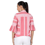Mantra Coral Asymmetrical Shirt