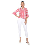 Mantra Coral Asymmetrical Shirt