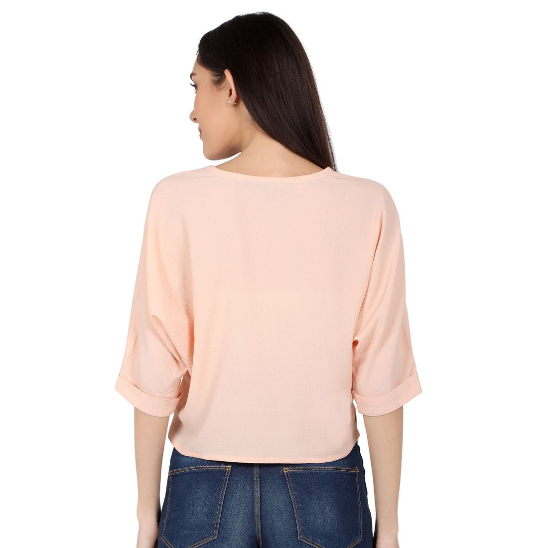 Mantra peach solid Dolman top