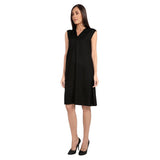 Mantra black solid A-line dress