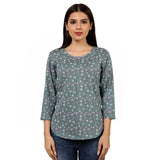 Mantra green Basic apple cut T-shirt