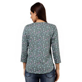Mantra green Basic apple cut T-shirt