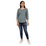Mantra green Basic apple cut T-shirt