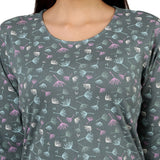 Mantra green Basic apple cut T-shirt