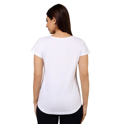 Mantra White Basic yoke T-shirt