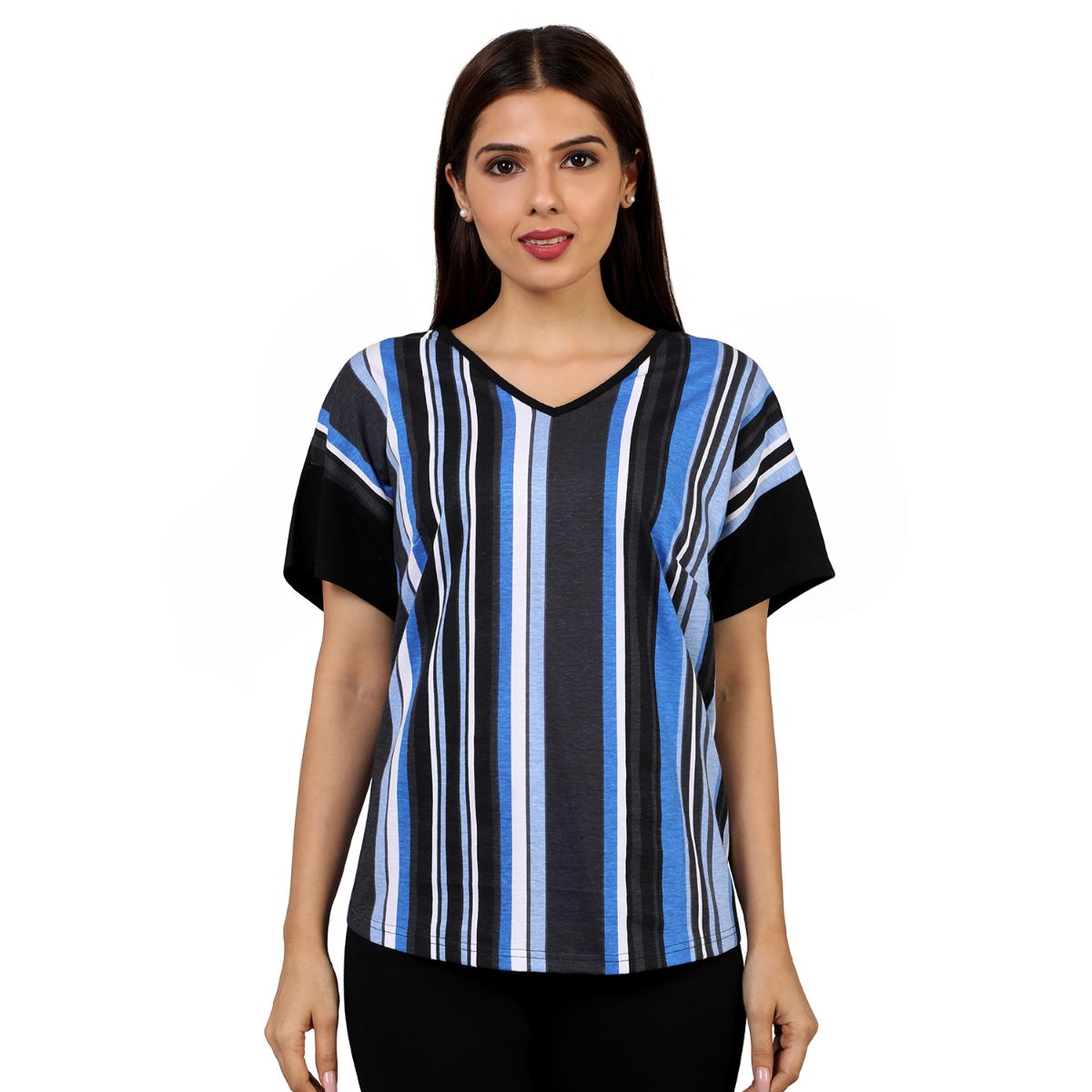 Mantra blue knit DolmanT-shirt