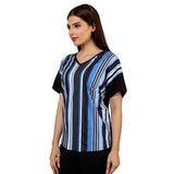 Mantra blue knit DolmanT-shirt