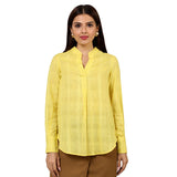 Mantra yellow cotton High low shirt