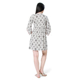 Mantra white printed boho dress