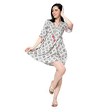 Mantra white printed boho dress