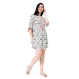 Mantra white printed boho dress
