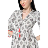 Mantra white printed boho dress