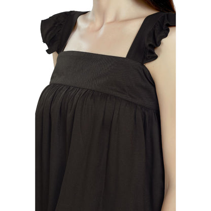 Mantra green Umbrella frill  top