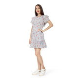 Mantra white cotton Frilly dress