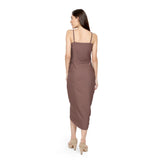 Mantra Mauve Cowl Wrap dress