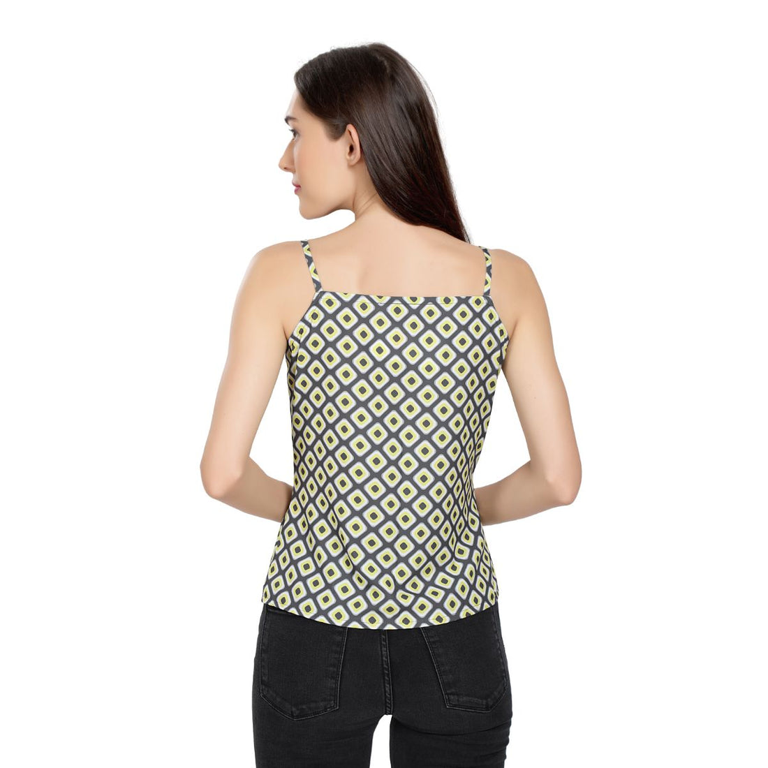 Mantra grey printed Speghatti top