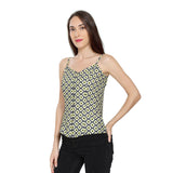 Mantra grey printed Speghatti top