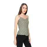 Mantra grey printed Speghatti top
