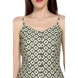 Mantra grey printed Speghatti top