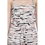 Mantra pink front tie up jumpsuit