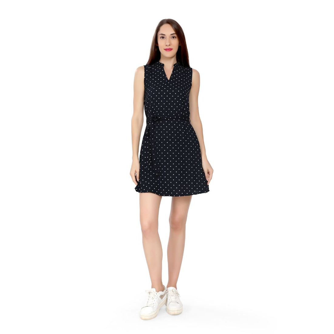 Mantra navy blue Classic a-line dress