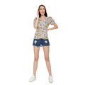 Mantra Yellow Crepe Peplum top