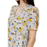 Mantra Yellow Crepe Peplum top