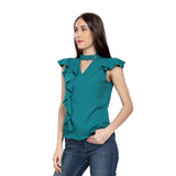 Mantra One sided frill top