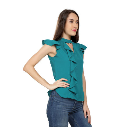Mantra One sided frill top
