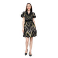 Mantra black Umbrella sleeve dress