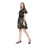 Mantra black Umbrella sleeve dress