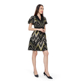 Mantra black Umbrella sleeve dress