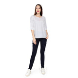 Mantra White Pin tucked  Top