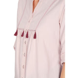 Mantra poly cotton pink Mandarin collar Shirt