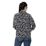 Mantra black animal printed shirt