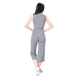 Mantra blue sleeveless stripe jumpsuit