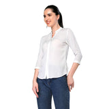 Mantra blue printed Tie-up top