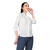 Mantra blue printed Tie-up top