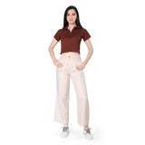 Mantra light beige pleated trouser