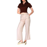 Mantra light beige pleated trouser