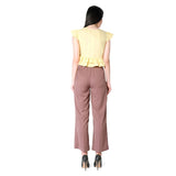 Mantra yellow dobby stripes tier top