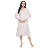 Mantra pink wrap-over front dress