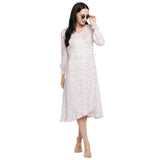 Mantra pink wrap-over front dress