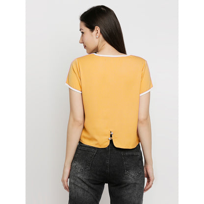 Mantra yellow front pocket top
