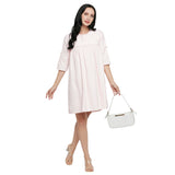Mantra pink embroided dress