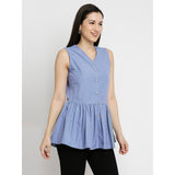 Mantra grey gathered sleevless top