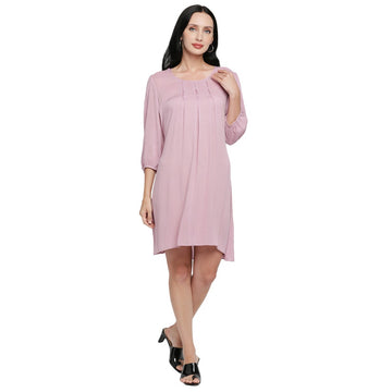Mantra Solid A-line Dress