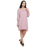 Mantra Solid A-line Dress