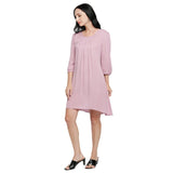 Mantra Solid A-line Dress