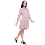 Mantra Solid A-line Dress